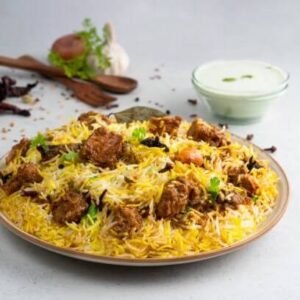 Beef Biryani with Raita