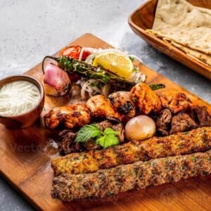 Beef Boti With 2 Naan Raita