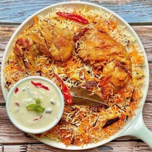 Chicken Biryani with Raita