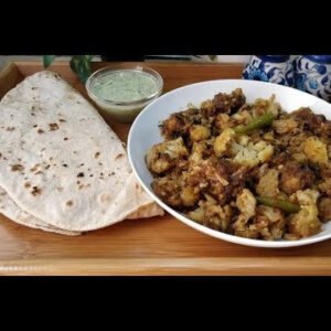 Gobi Gosht (Coliflower) with 2 Roti
